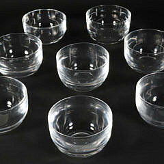 Set of Eight Signed Steuben Glass Finger Bowls