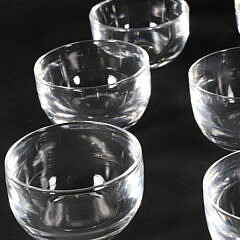 Set of Eight Signed Steuben Glass Finger Bowls