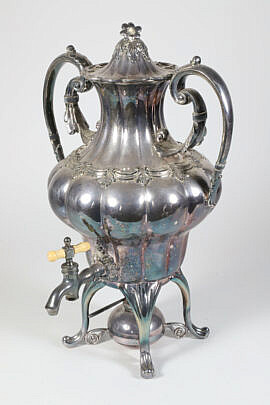 96-4800 19th Century Silver Plated Hot Water Urn A MG_2157
