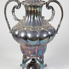 19th Century Silver Plated Hot Water Urn