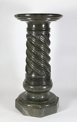 14-5430 Emerald Green Marble Twist Pedestal A IMG_2589