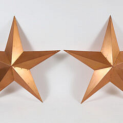 1-5451 Pair of Contemporary Copper Stars A IMG_9977 6
