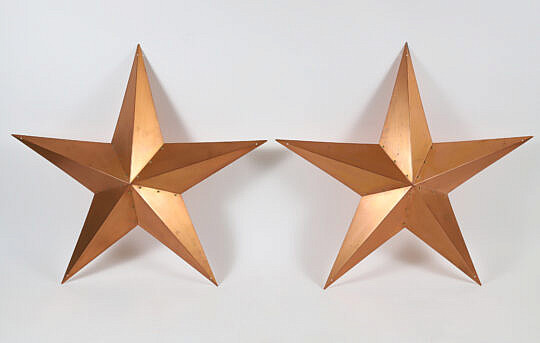 1-5451 Pair of Contemporary Copper Stars A IMG_9977 6