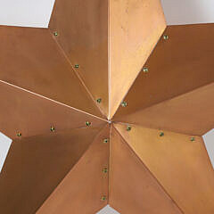 Pair of Signed Contemporary Copper Stars, circa 2005