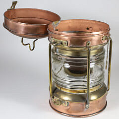 Thomas O’Riley & Sons Antique Brass and Copper Ship’s Anchor Light