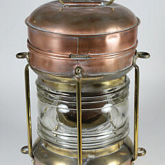 Thomas O’Riley & Sons Antique Brass and Copper Ship’s Anchor Light