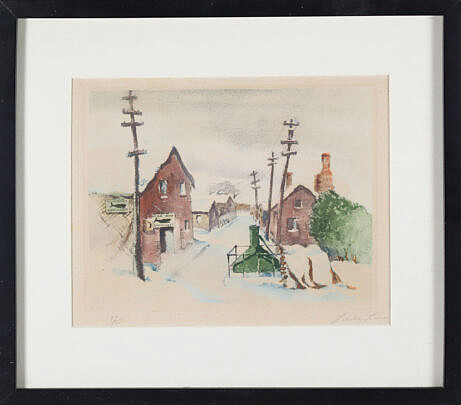 Leslie Lane Limite Edition Lithograph, Sconset Pump