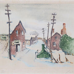 Leslie Lane Limited Edition Lithograph, “Sconset Pump”, Edition #99/100