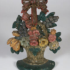 22-4767 Antique Cast Iron Basket Doorstop A IMG_0029 6