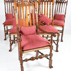 23-4621 Set of Six Wall Nutting Dinning Chairs A IMG_4957 2