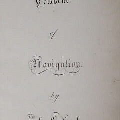 Navigational Workbook By John C. Lawbier, Philadelphia May 20, 1805