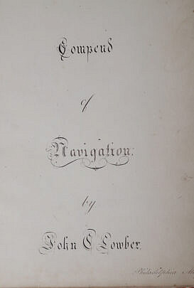Navigational Workbook By John C. Lawbier, Philadelphia May 20, 1805