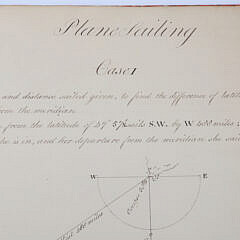 Navigational Workbook By John C. Lowber, Philadelphia May 20, 1805