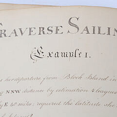 Navigational Workbook By John C. Lowber, Philadelphia May 20, 1805