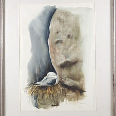 Peterson Watercolor on Paper "Seagull" circa 1977