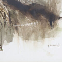 Peterson Watercolor on Paper “Seagull”, circa 1977