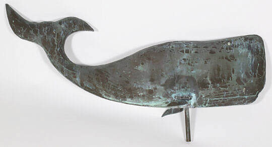 3-5424 Copper Whale Weathervane A IMG_0020 2