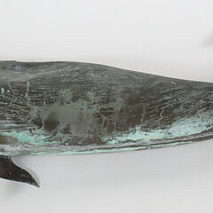 Vintage Copper Whale Weathervane