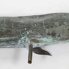 Vintage Copper Whale Weathervane