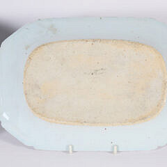 Pair of Chinese Export Blue and White Porcelain Small Platters, 18th Century