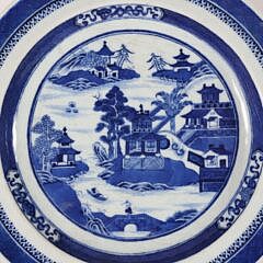 Canton Hot Water Dish, 19th Century