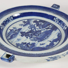 Canton Hot Water Dish, 19th Century