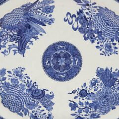 Chinese Blue and White Fitzhugh Porcelain Platter, circa 1790-1810