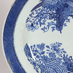 Chinese Blue and White Fitzhugh Porcelain Platter, circa 1790-1810