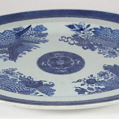 Chinese Blue and White Fitzhugh Porcelain Platter, circa 1790-1810