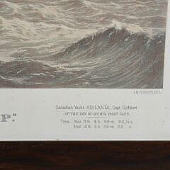 Currier & Ives Chromolithograph “The Race for the America Cup”, circa 1882