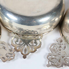Three Sterling Silver Porringers