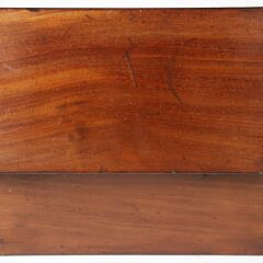 English Double Compartment Mahogany Tea Caddy, 19th Century