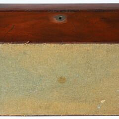 English Double Compartment Mahogany Tea Caddy, 19th Century