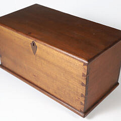 American Miniature Poplar Dovetailed Blanket Chest, 19th Century