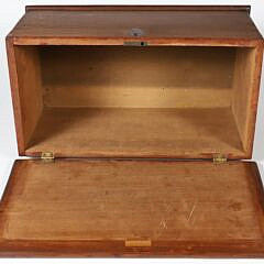 American Miniature Poplar Dovetailed Blanket Chest, 19th Century