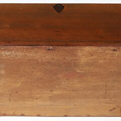 American Miniature Poplar Dovetailed Blanket Chest, 19th Century