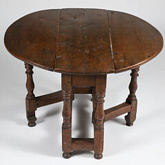 Diminutive Oak Drop Leaf Table, 19th Century