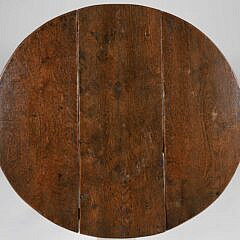 Diminutive Oak Drop Leaf Table, 19th Century