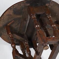 Diminutive Oak Drop Leaf Table, 19th Century
