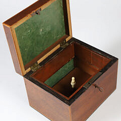 English Inlaid Mahogany Ditty Box, 19th century