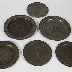 9-5430 Six Tin Childs Plates A IMG_9991 5