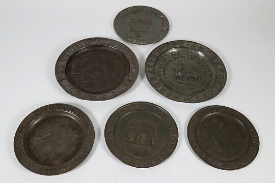 9-5430 Six Tin Childs Plates A IMG_9991 5