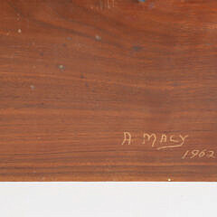 Aletha Macy Carved Bluefish Plaque, circa 1962