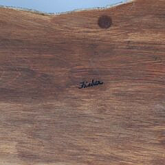 Carved and Painted Nesting Tern Signed Fisher