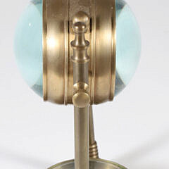Contemporary Brass Orb Clock