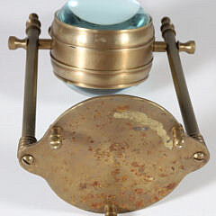 Contemporary Brass Orb Clock
