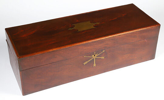 126-5450 Antique Mahogany Nautical Box A_IMG_0642
