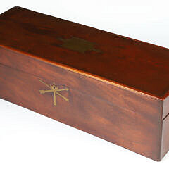 Antique Mahogany Nautical Storage Box