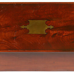 Antique Mahogany Nautical Storage Box