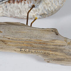 L.C. Flammer Carved Shore Bird, circa 1970